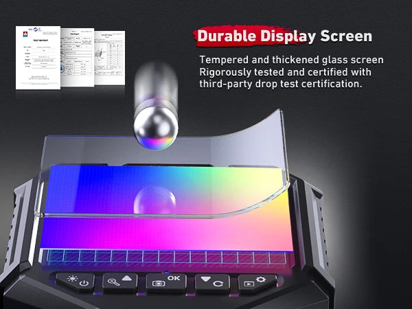 Durable Tempered Display – Certified Drop-Proof
