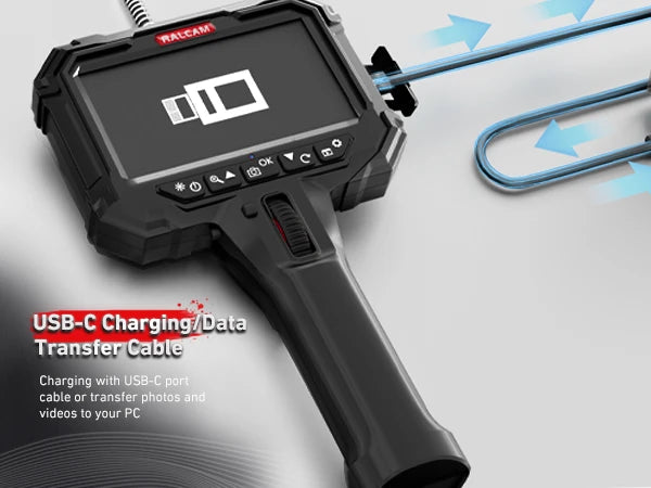 N505 Borescope with USB-C Charging and Data Transfer