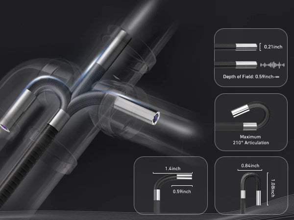 210° Flexible Articulation for Hard-to-Reach Areas