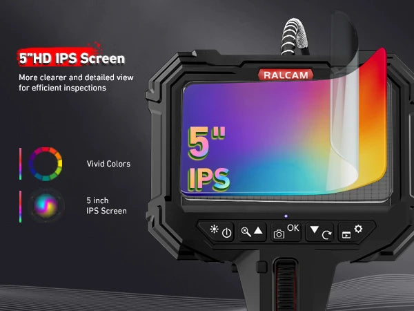 5" HD IPS Screen Industrial Endoscope – Clear, High-Resolution View
