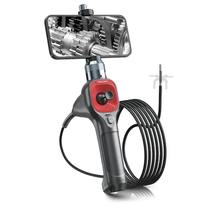Ralcam F606A 4-Way Articulating Endoscope for iPhone and Android, HD Waterproof Inspection Camera for Engine and Pipe Maintenance