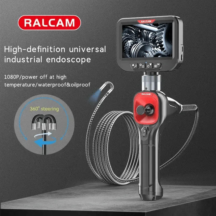 Ralcam F606B 4 way articulating borescope with high temperature protection ensuring safe operation in engine and industrial environments