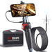 iPhone borescope Ralcam H406A full view on white background, 6.2mm flexible probe for engine inspection