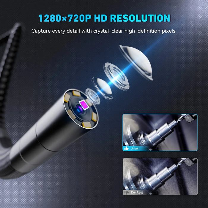 Ralcam R406S endoscope automotive 6.2mm flexible probe lens for detailed engine inspection