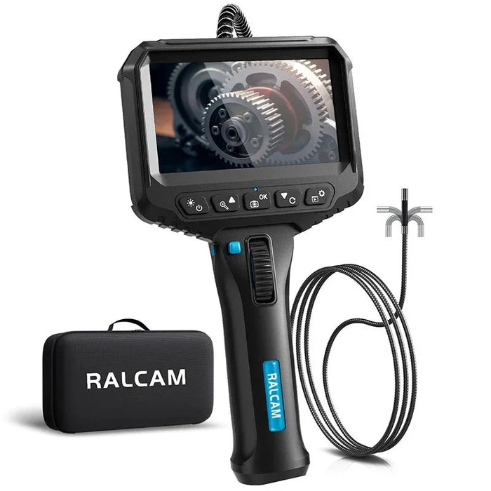 Endoscope automotive Ralcam R406S full view on white background, 6.2mm flexible probe for engine inspection